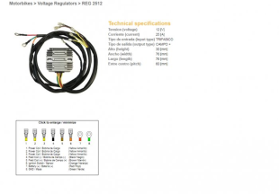 Регулятор напряжения BMW R60/75/65/80/90/100, MOTO GUZZI 650/750/850/1000 '75-'95 DZE ELEKTRYKA 2512-01