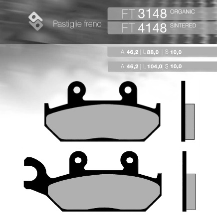 Гальмівні колодки BRENTA FT 4148 (FA172)