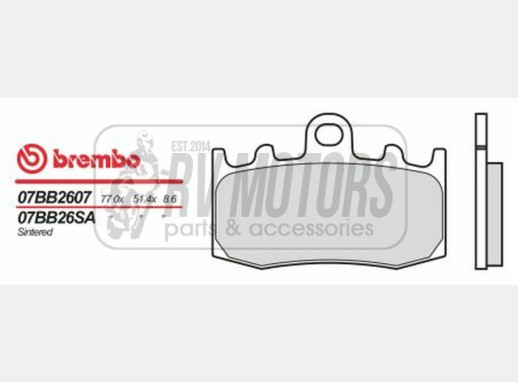 Гальмівні колодки BREMBO BRM 07BB2607