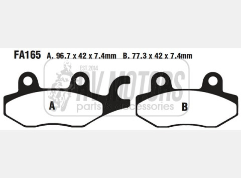 Тормозные колодки EBC FA165TT