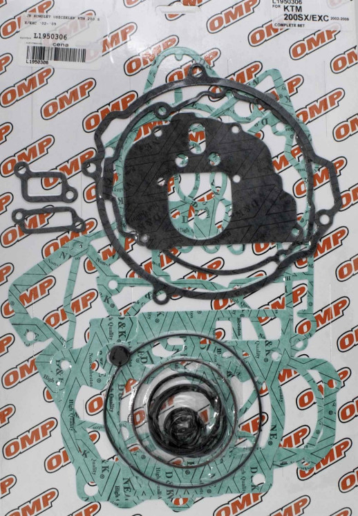 Повний комплект прокладок KTM 200 SX/EXC &#39;02-&#39;09 OMP L1950306