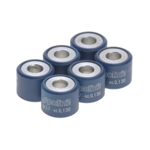Ролики вариатора POLINI 046-90-37 15x12/3,7г 6шт синий