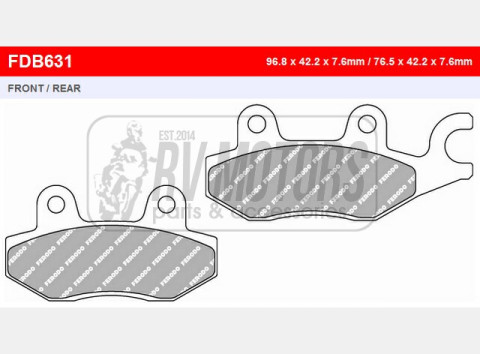 Тормозные колодки FERODO FDB631P