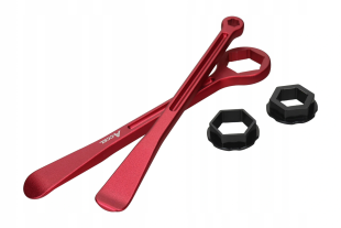 Набор для демонтажа разбортировки колеса ACCEL красный (23+24CM) 10,13,22,27,32 MM TL03RD