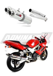Прямоток Honda VTR 1000F Firestorm 2002 - 2006 DOMINATOR круглый