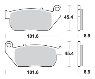 Тормозные колодки SBS 807HS (FA381)