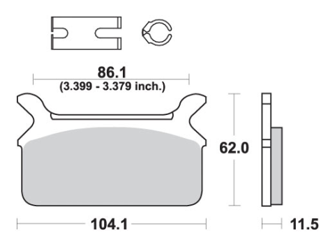 Тормозные колодки SBS 668LS (FA201)