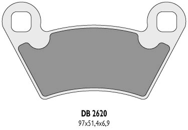 Тормозные колодки DELTA BRAKING DB2620OR-D (FA354)