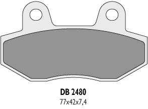 Колодки гальмові DELTA BRAKING DB2480OR-D (FA86)