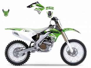 Комплект наклеек KAWASAKI KXF 250 '06-'08 BLACKBIRD DREAM 3 E2416E