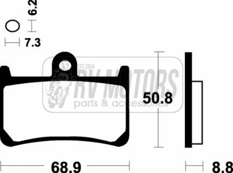 Тормозные колодки SBS 634HF