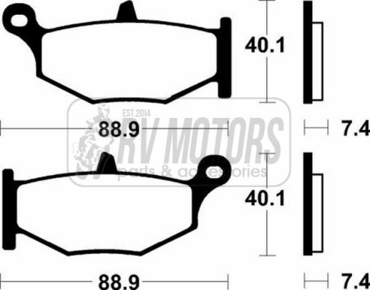 Гальмівні колодки SBS 833LS