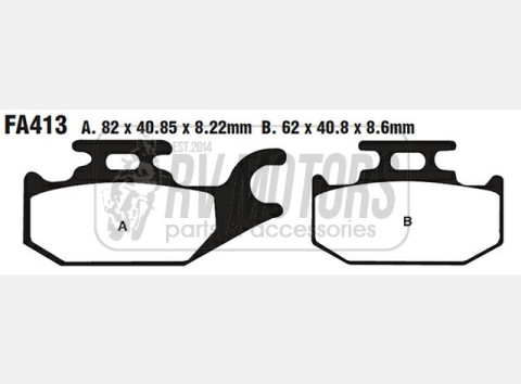 Тормозные колодки EBC FA413TT