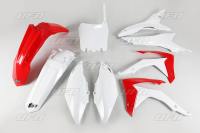 Комплект пластика UFO CRF 250R 14-17, CRF 450R 13-16 (белый/красный) (HO121E999) HOKIT121999