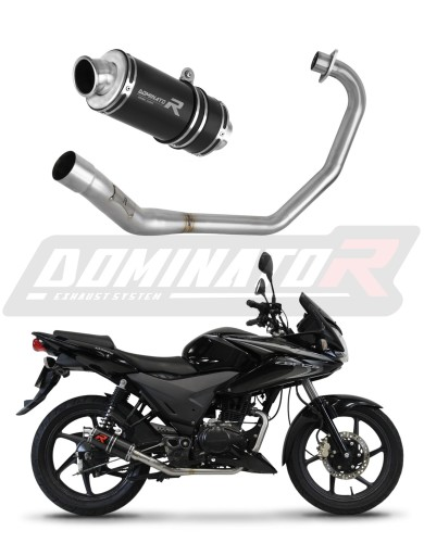 Полная система выхлопа Honda CBF 125 2009 - 2014 DOMINATOR GP1 черный