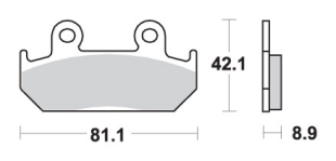 Тормозные колодки SBS 593RS (FA121)