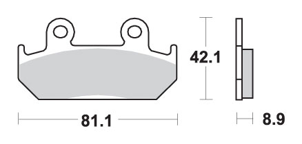 Гальмівні колодки SBS 593RS (FA121)