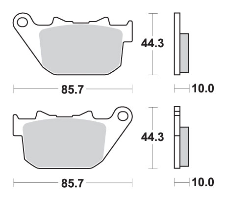 Тормозные колодки SBS 808LS (FA387)