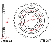 Приводная звезда CHT 247.41 (JTR247.41)
