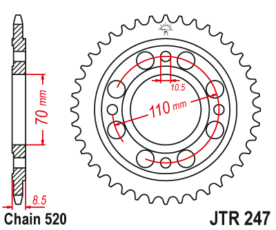 Приводная звезда CHT 247.41 (JTR247.41)