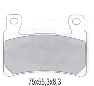 Тормозные колодки GALFER FD219G1651 (FA265/FA296)