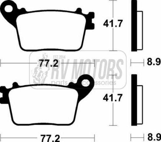Гальмівні колодки SBS 834LS