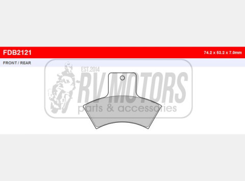 Тормозные колодки FERODO FDB2121SG