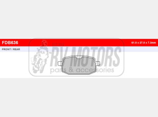 Тормозные колодки FERODO FDB636P