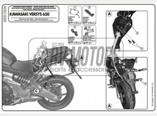 Крепления под боковые кофры KAPPA Monokey Kawasaki KLXR450