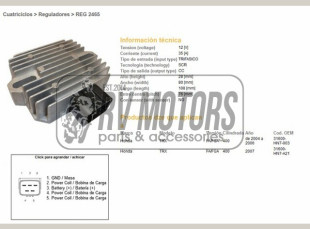 Регулятор напряжения HONDA TRX 400 FA, FGA 04-07 DZE ELEKTRYKA 2465-01