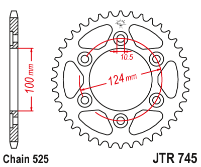 Привідна зірка JT JTR745.43 (PBR 4366)