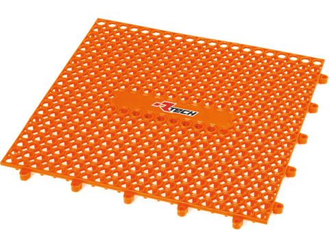 Сервисный коврик под мотоцикл 33x33см RACETECH TAPAR000008 оранжевый