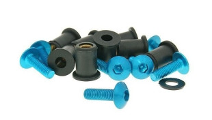 Набор болтов пластика Vicma M5x16 8шт синие