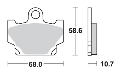 Гальмівні колодки SBS 550HF (FA81)