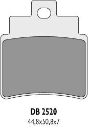 Колодки гальмові DELTA BRAKING DB2520QD-D (FA355)