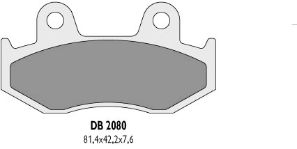 Тормозные колодки DELTA BRAKING DB2080MX-D (FA92)