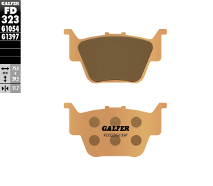 Тормозные колодки GALFER FD323G1397 (FA373)