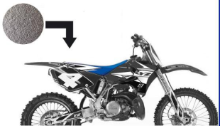 Обшивка сидения YAMAHA YZ 125/250 '02-'12 BLACKBIRD DREAM E1224A