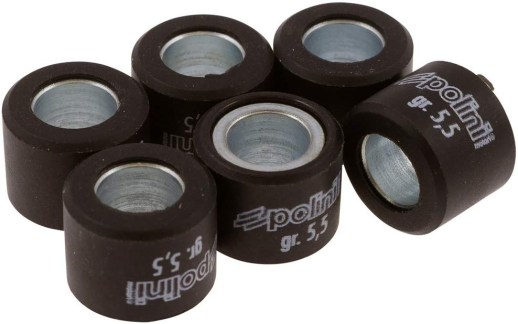 Ролики варіатора POLINI 046-90-55 15x12/5,5г 6шт червоний