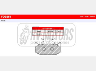 Тормозные колодки FERODO FDB659P