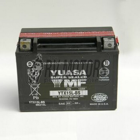 Аккумулятор YUASA YTX15L-BS