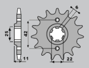 Приводная звезда HONDA FT 500 C 82-84 PBR 2771518NC