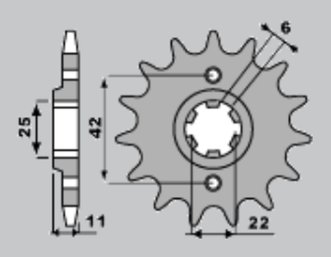 Приводная звезда HONDA FT 500 C 82-84 PBR 2771518NC