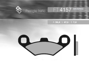 Тормозные колодки BRENTA FT 4157 (FA159)