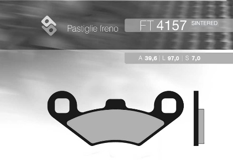 Тормозные колодки BRENTA FT 4157 (FA159)