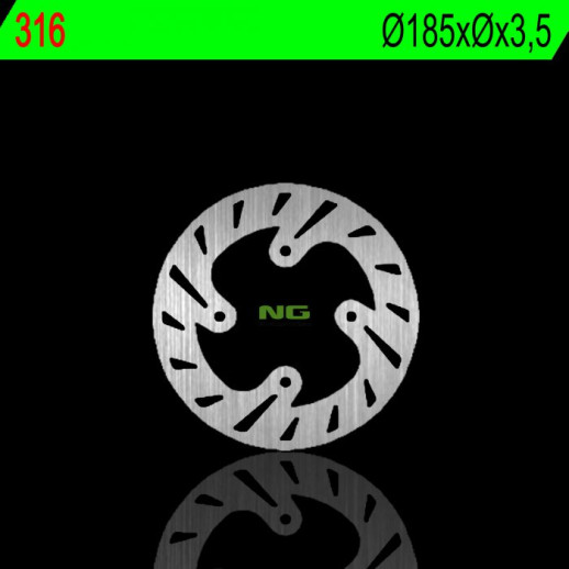 Гальмівний диск NG передній BETA REV REV3 125/200/250 99-02 (185X3,5MM) (4X10,5MM) NG316