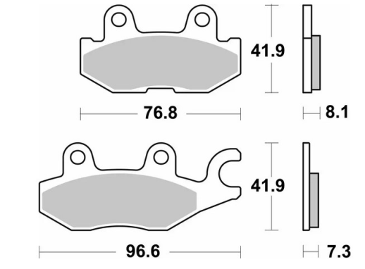 Тормозные колодки SBS 973SI (FA674)