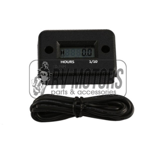 Лічильник мотогодин чорний 