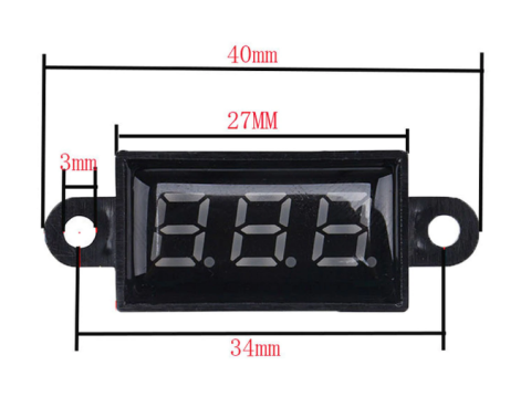 Влагозащищённый вольтметр V-003g зелёный