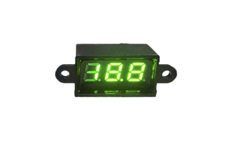 Влагозащищённый вольтметр V-003g зелёный